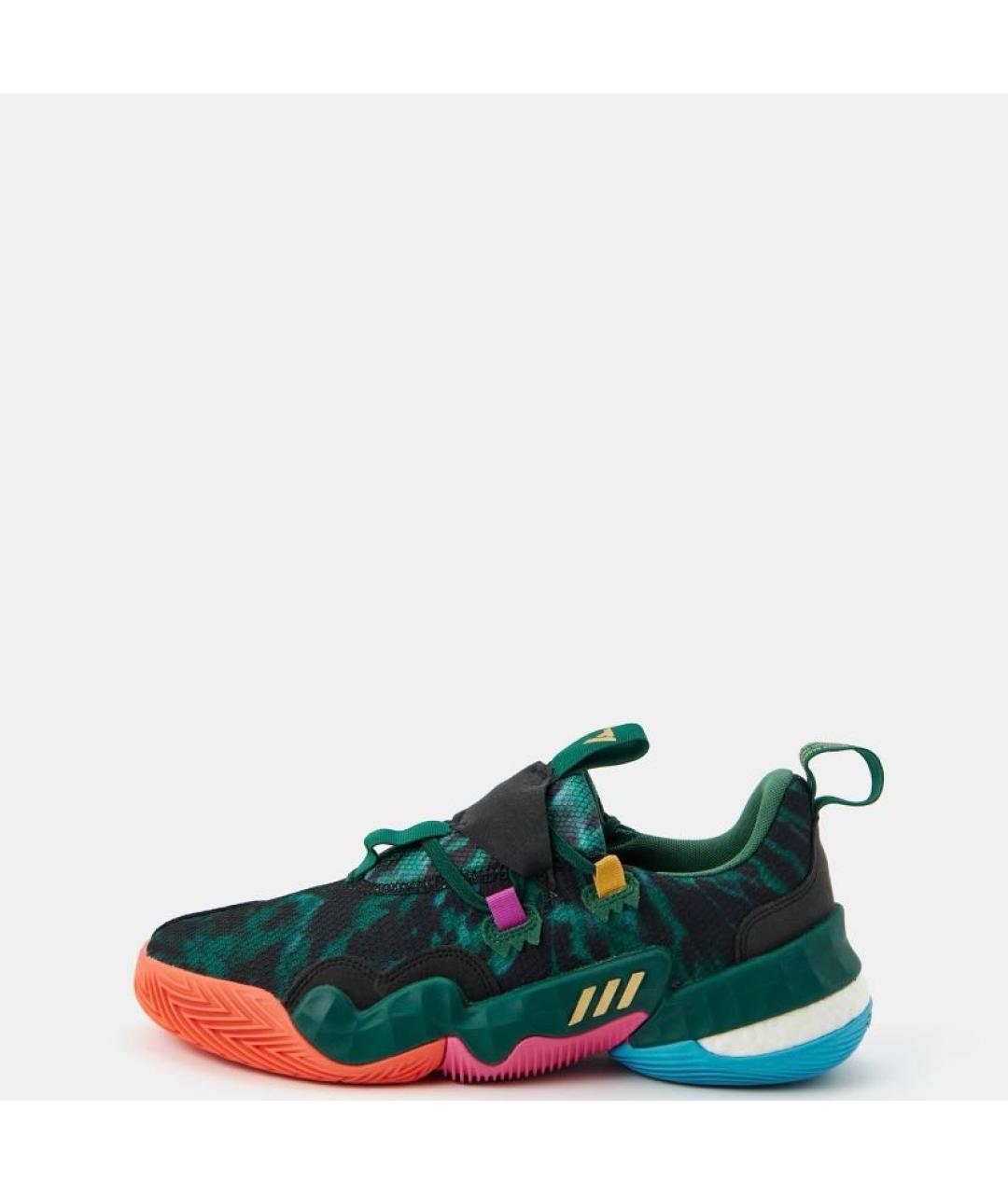 ADIDAS Зеленые текстильные кроссовки, фото 2