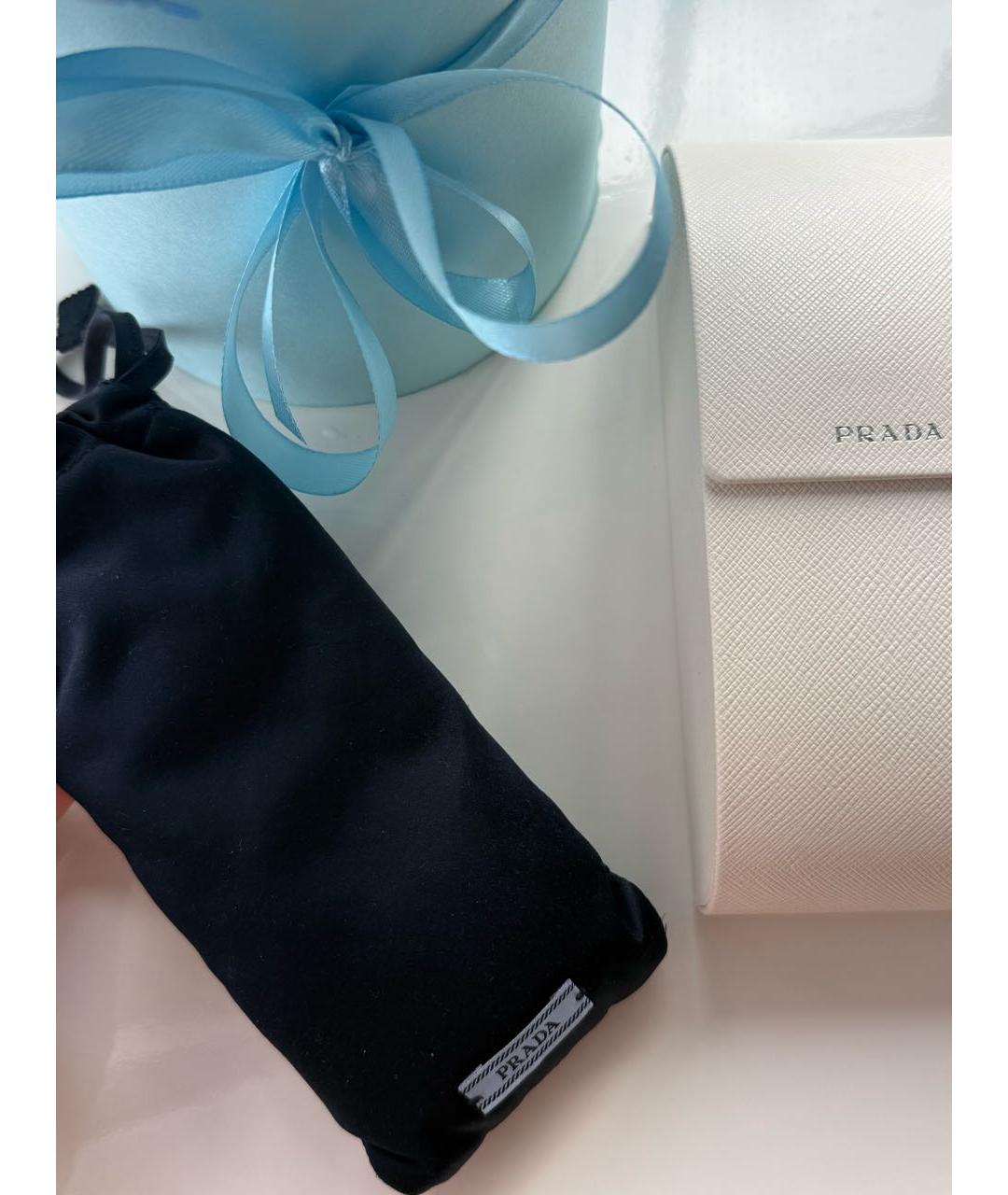 PRADA Черные пластиковые солнцезащитные очки, фото 4