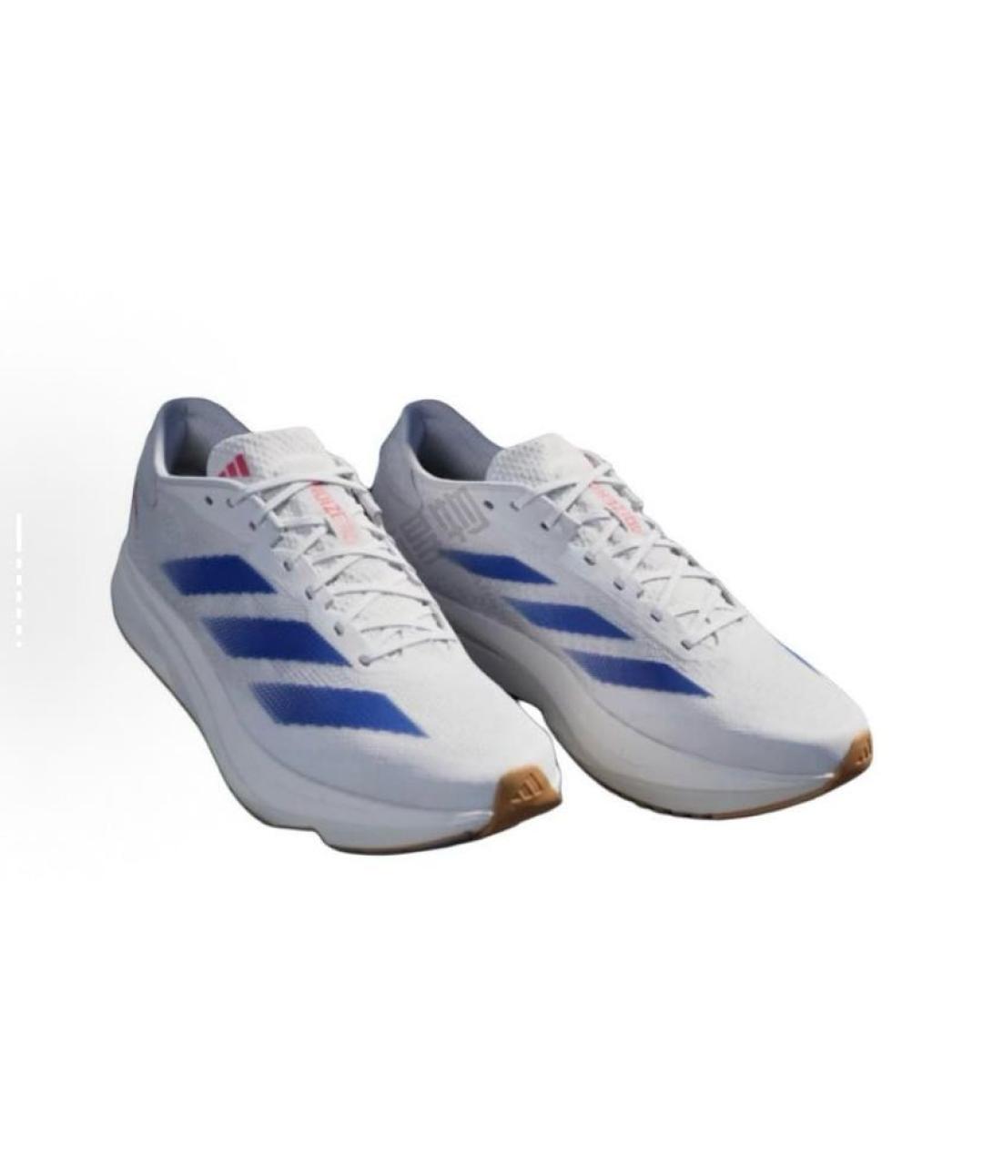 ADIDAS Белые текстильные кроссовки, фото 4