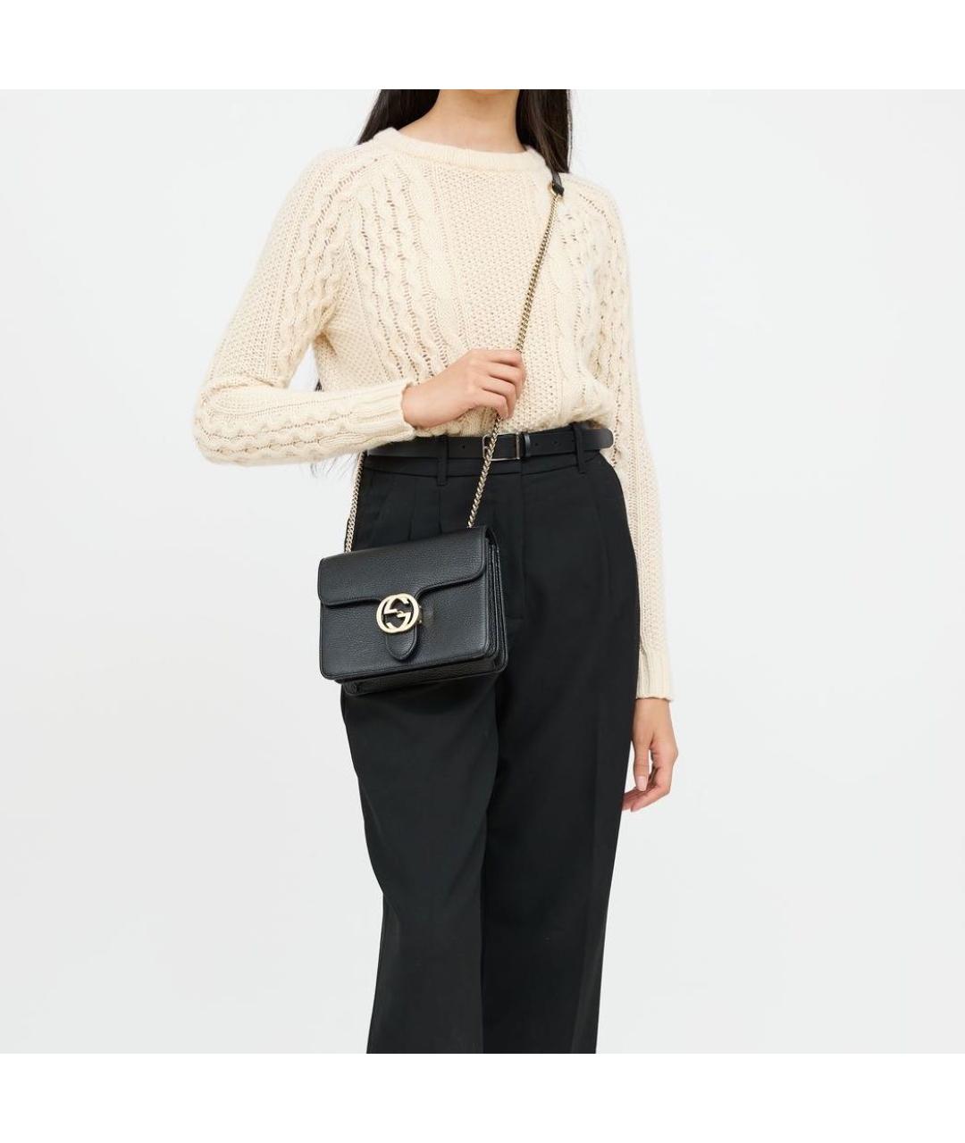 GUCCI Черная сумка с короткими ручками, фото 8