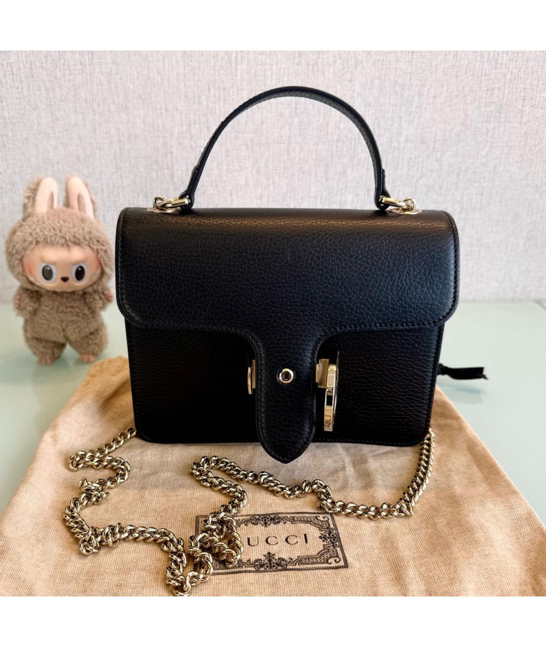 GUCCI Черная сумка с короткими ручками, фото 3