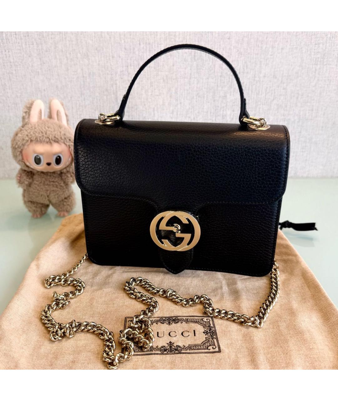 GUCCI Черная сумка с короткими ручками, фото 2