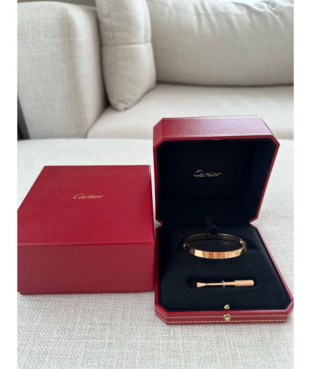 CARTIER Золотой браслет из розового золота, фото 2
