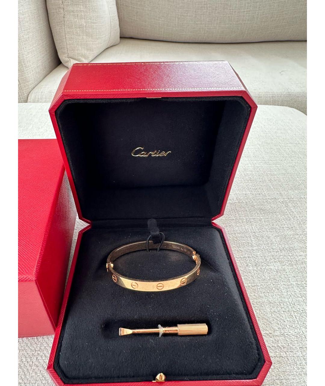 CARTIER Золотой браслет из розового золота, фото 3
