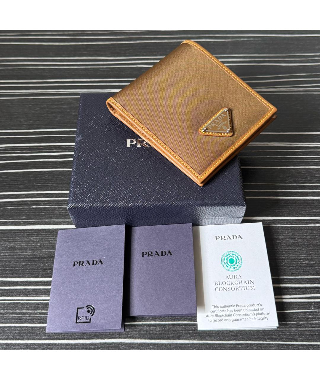 PRADA Коричневый кошелек, фото 5