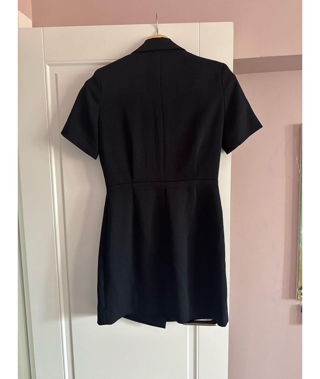 SANDRO Темно-синее вискозное повседневное платье, фото 2