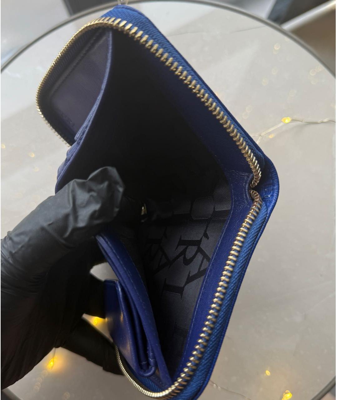 FURLA Синий кожаный кошелек, фото 6