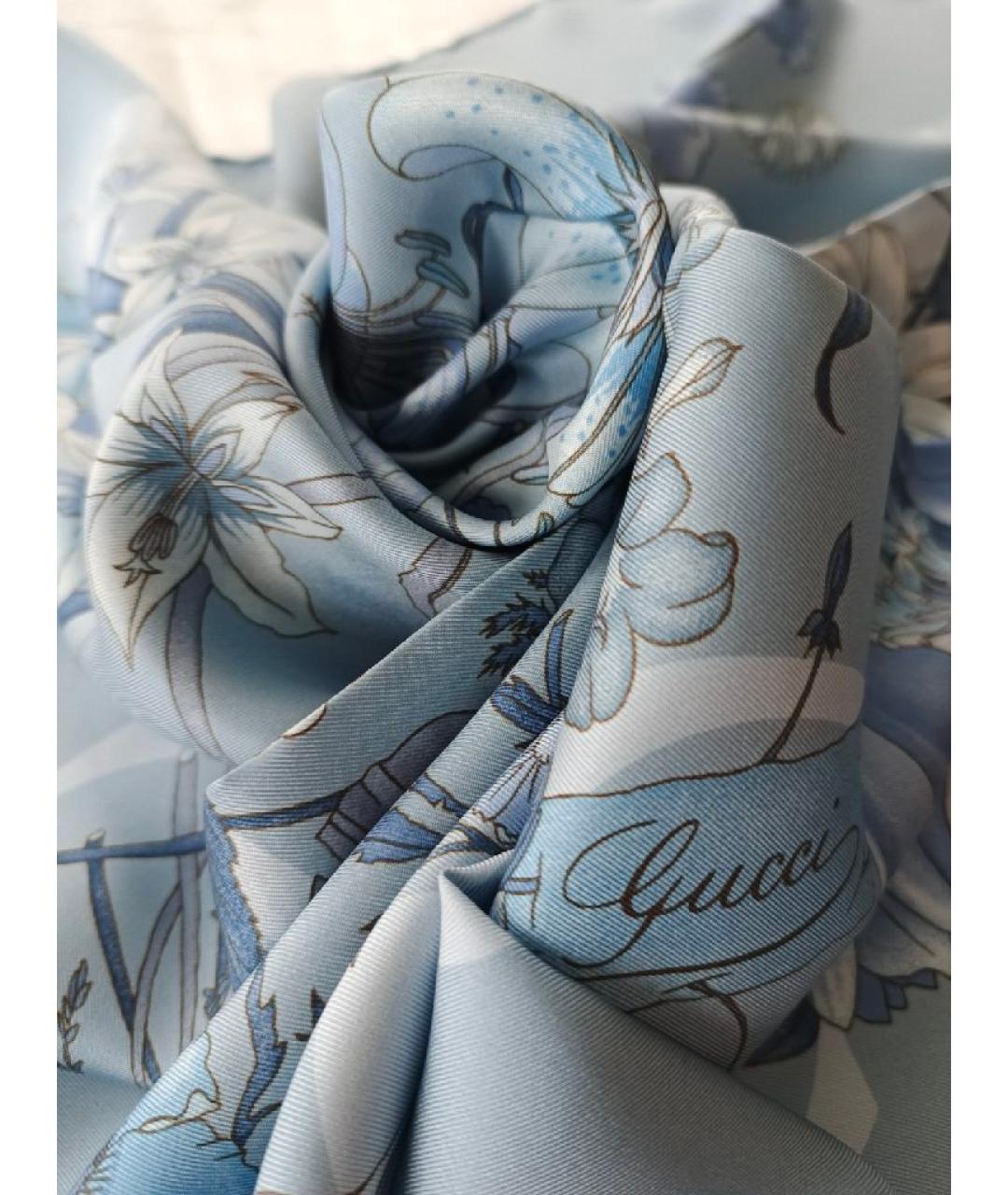 GUCCI Шелковый платок, фото 2