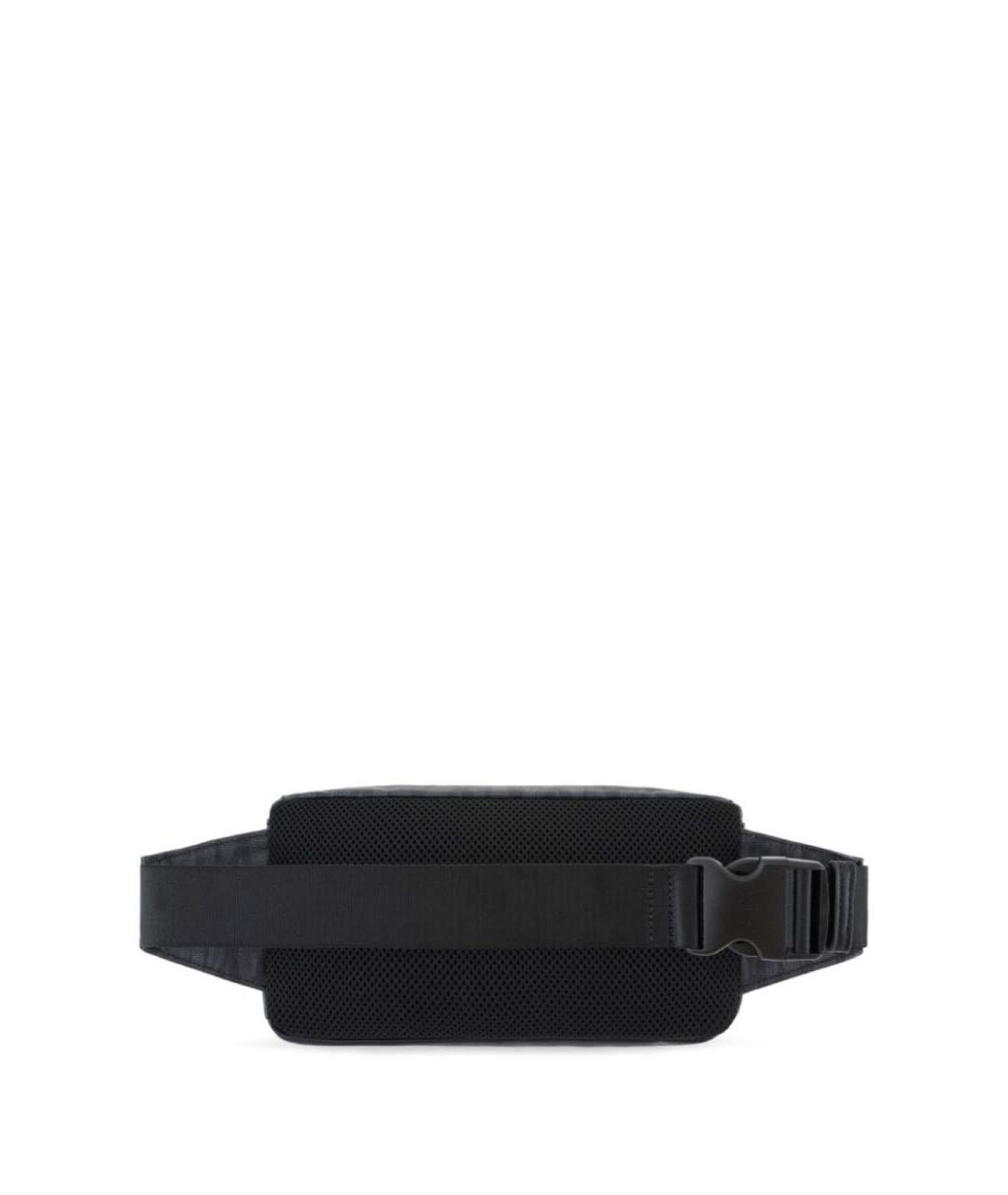 ARMANI EXCHANGE Антрацитовая поясная сумка из искусственной кожи, фото 2