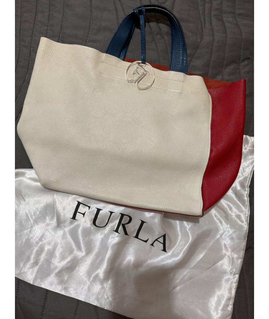 FURLA Мульти кожаная сумка с короткими ручками, фото 8