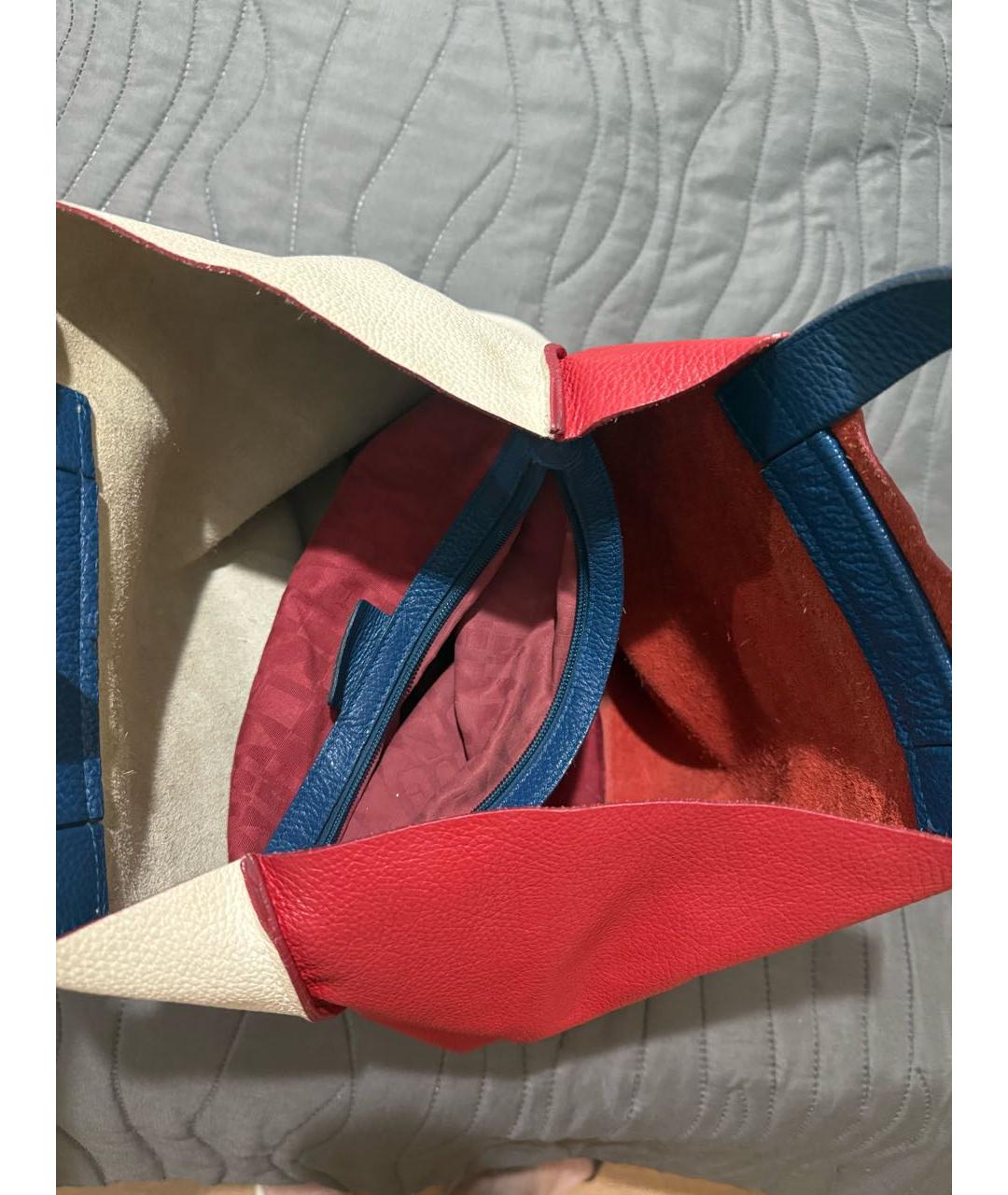 FURLA Мульти кожаная сумка с короткими ручками, фото 4