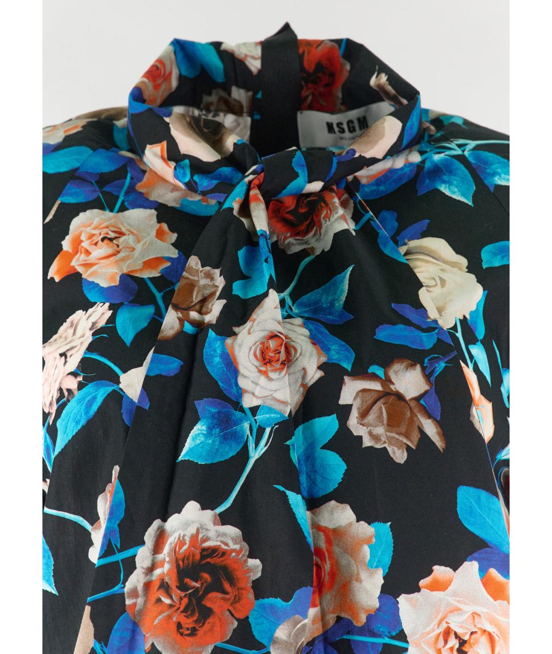 MSGM Черная хлопковая блузы, фото 4
