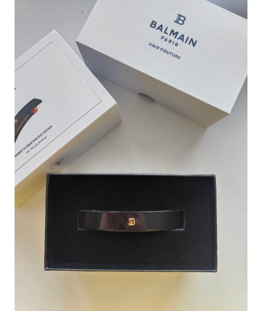 BALMAIN Черная заколка, фото 3