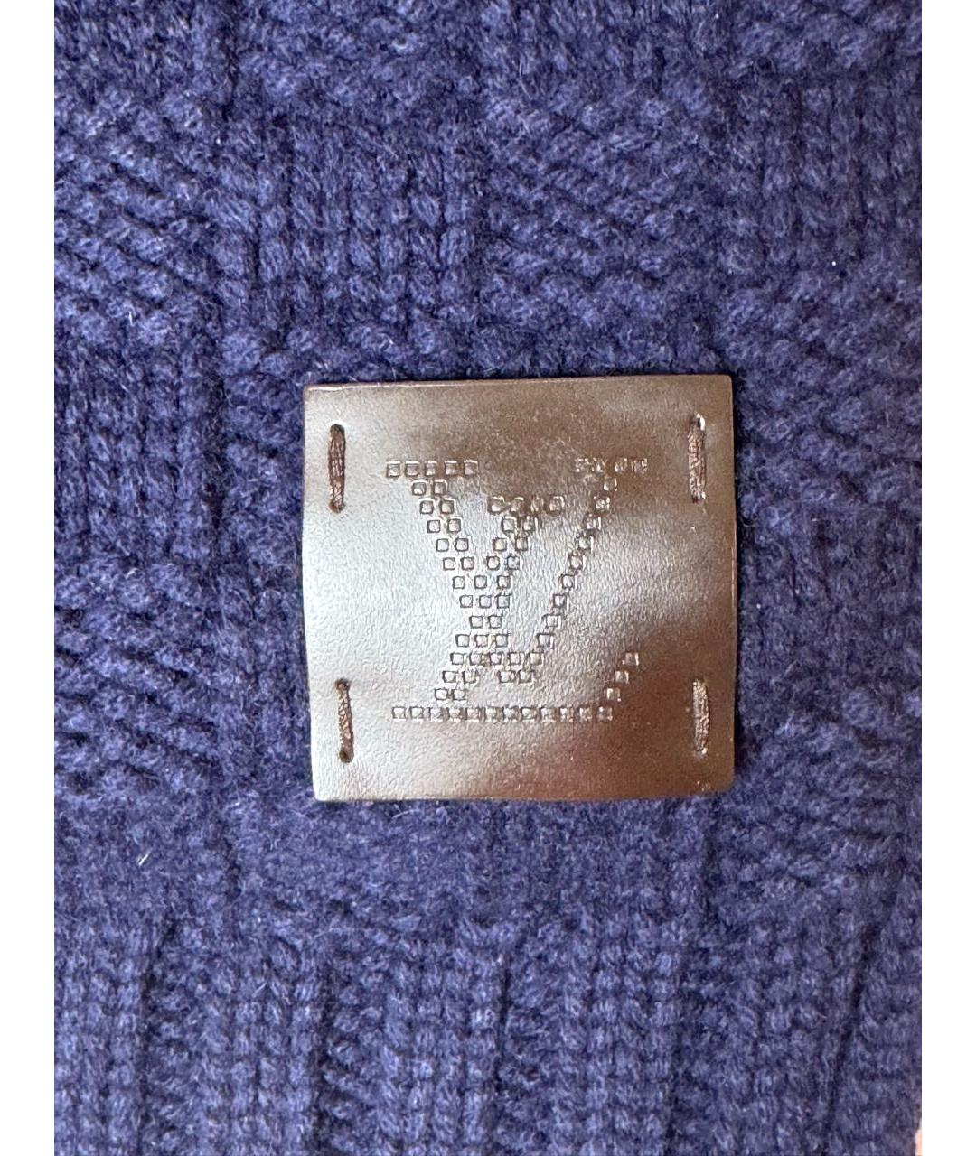 LOUIS VUITTON Темно-синяя кашемировая шапка, фото 6