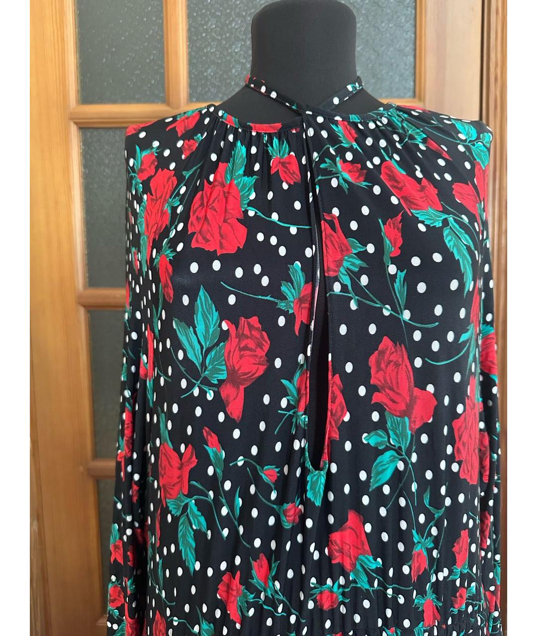 VETEMENTS Черное вискозное повседневное платье, фото 3