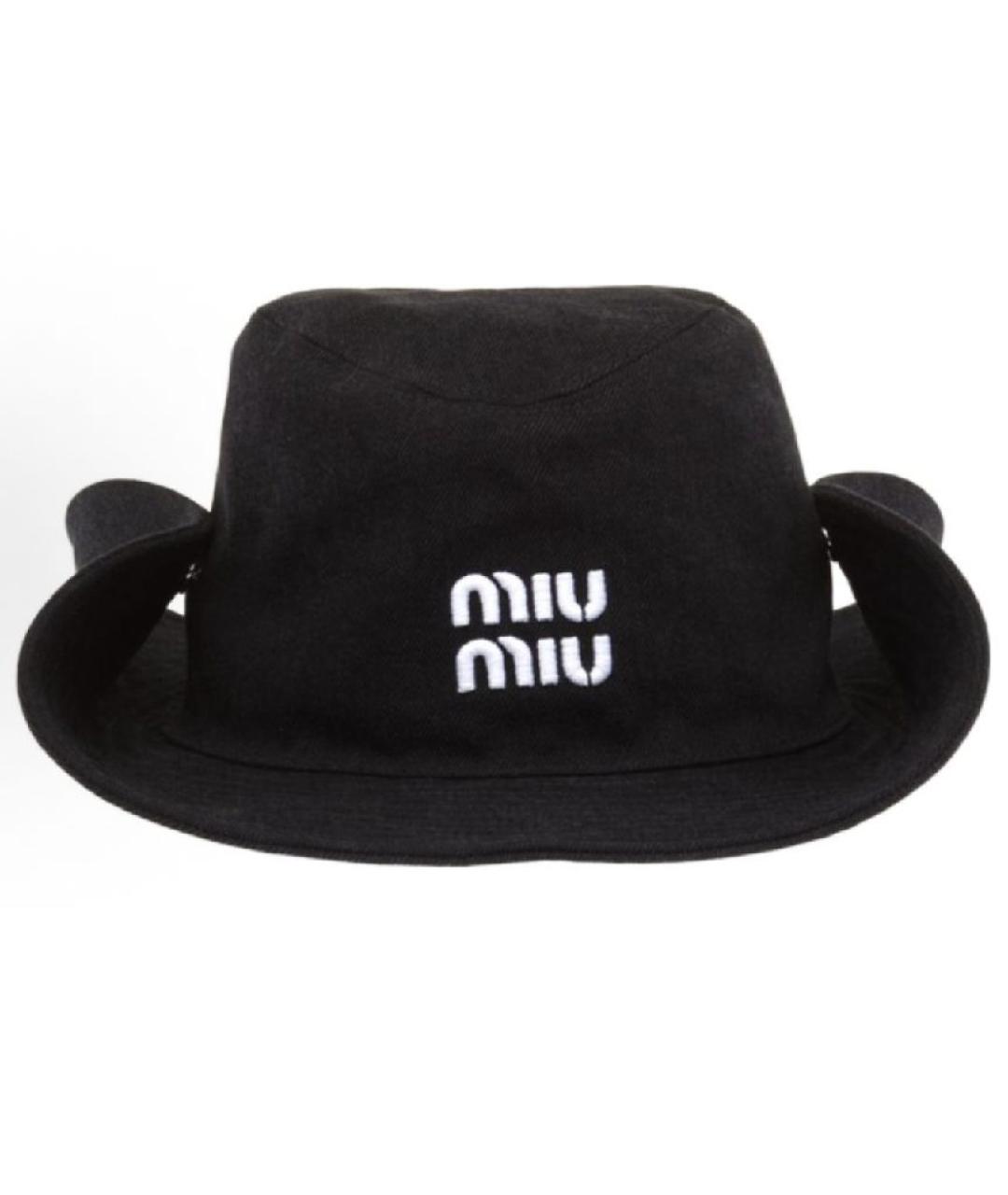 MIU MIU Черная шляпа, фото 4
