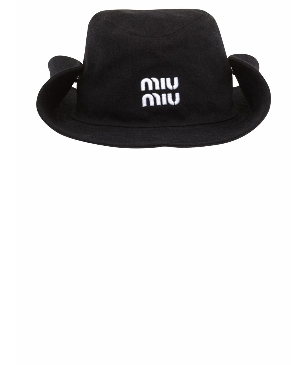 MIU MIU Черная шляпа, фото 1