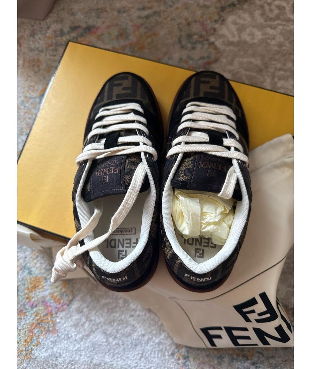 FENDI Мульти кеды, фото 3