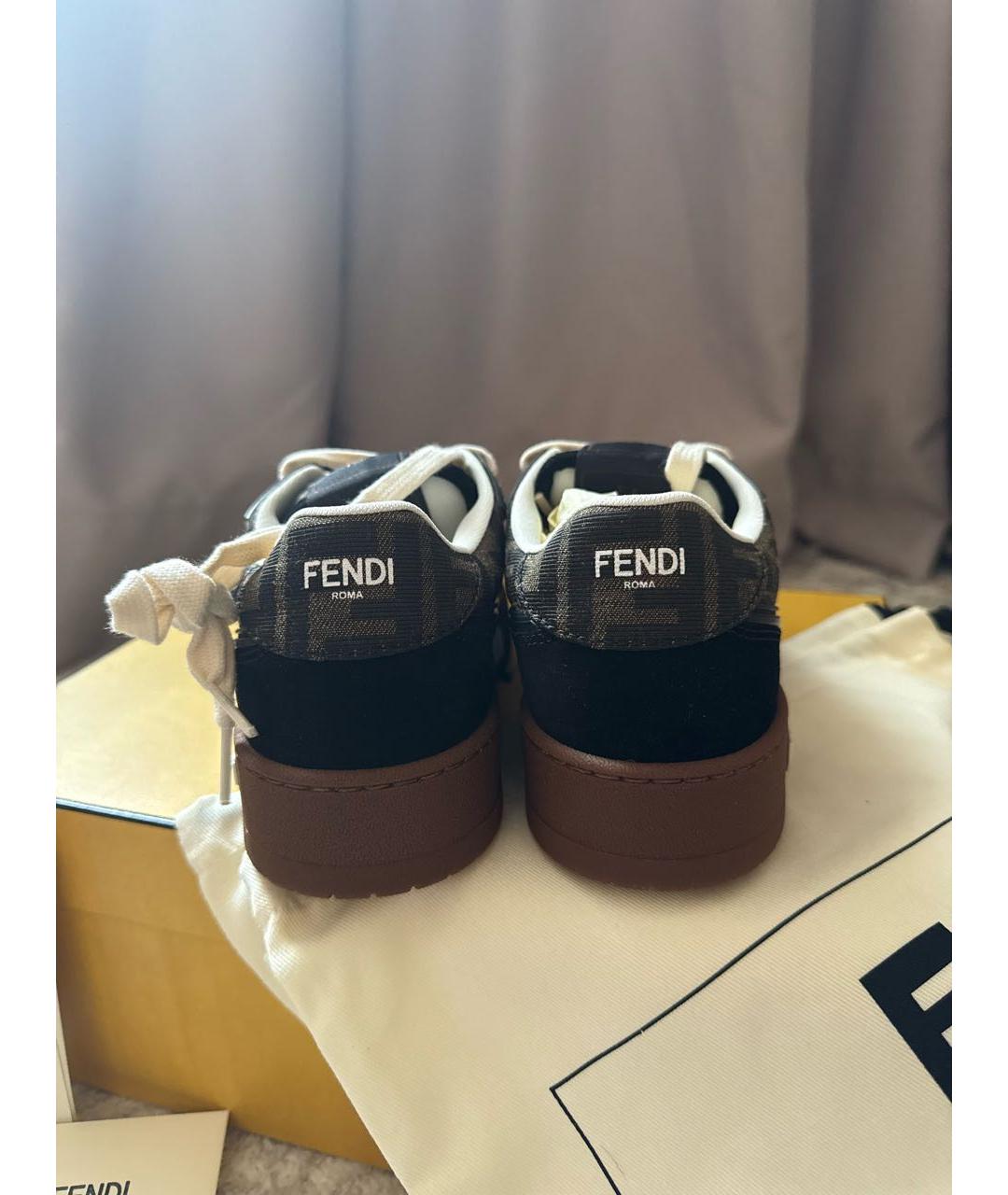 FENDI Мульти кеды, фото 4