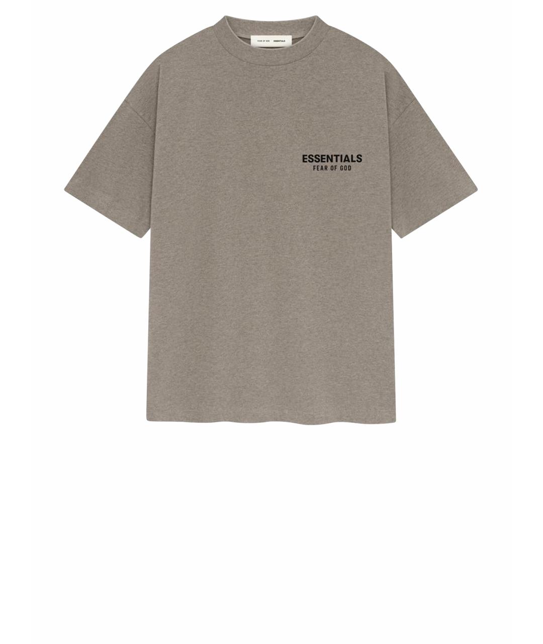 FEAR OF GOD ESSENTIALS Серая хлопковая футболка, фото 1