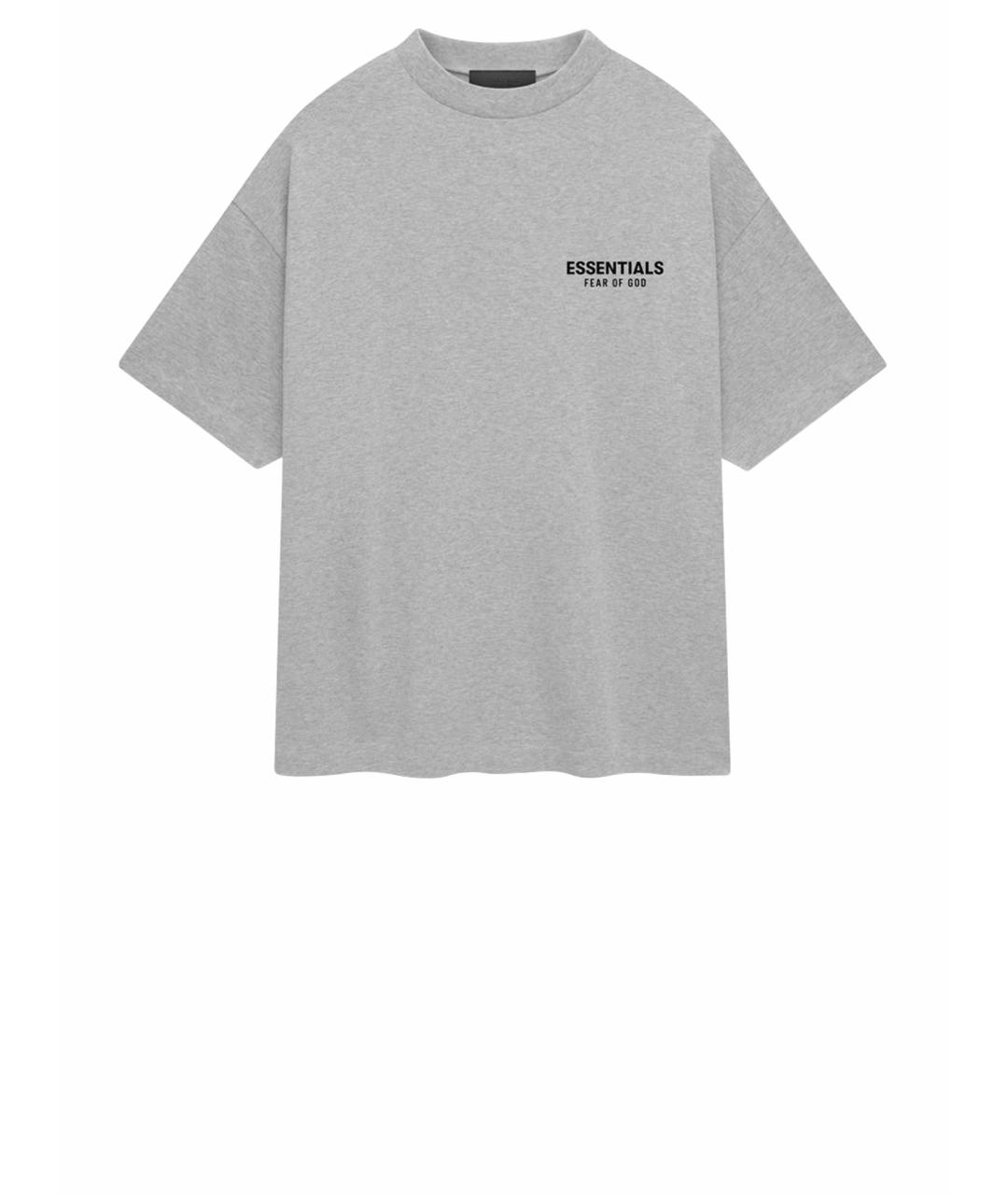 FEAR OF GOD ESSENTIALS Серая хлопковая футболка, фото 1