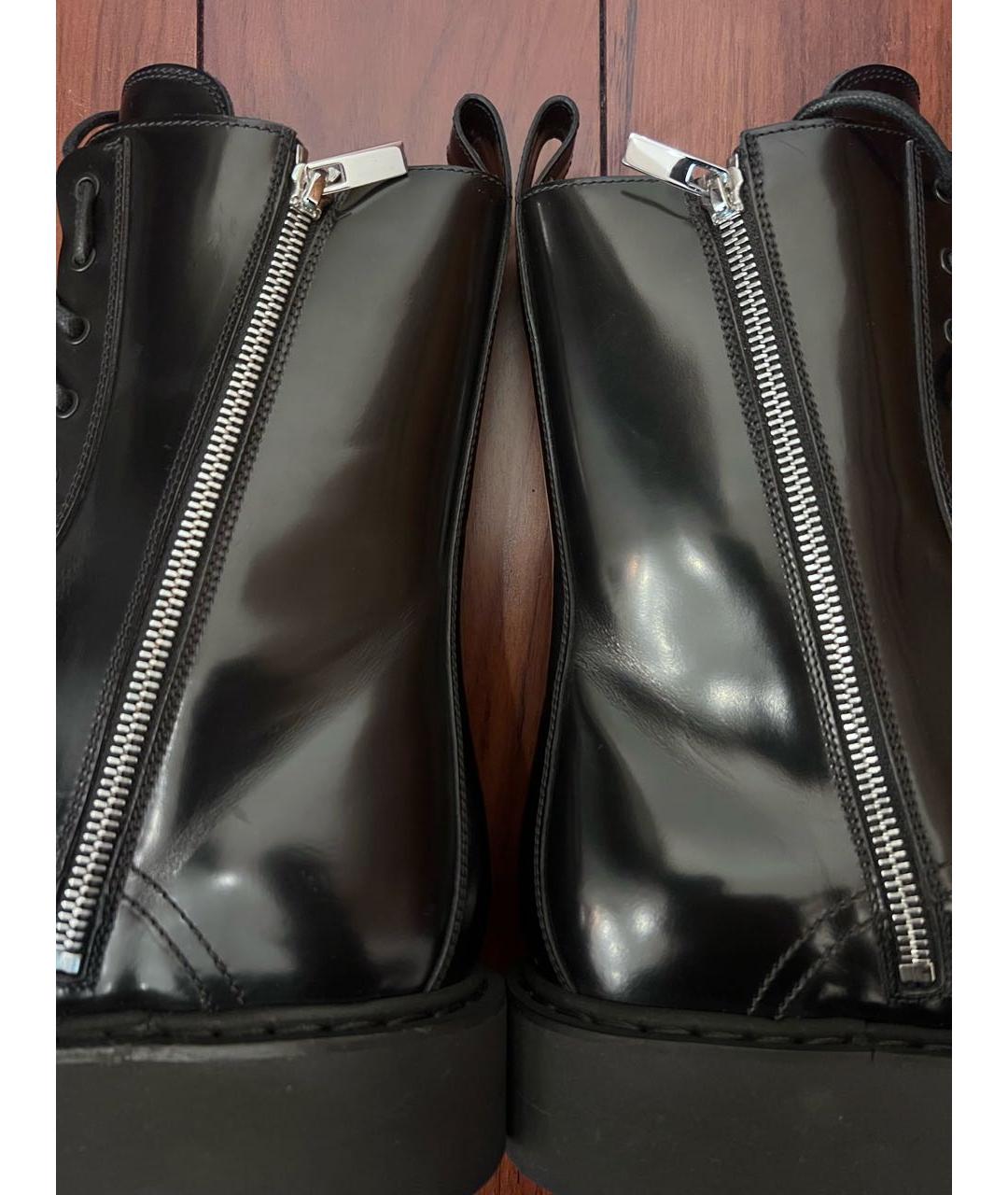 DIOR HOMME Черные кожаные высокие ботинки, фото 6