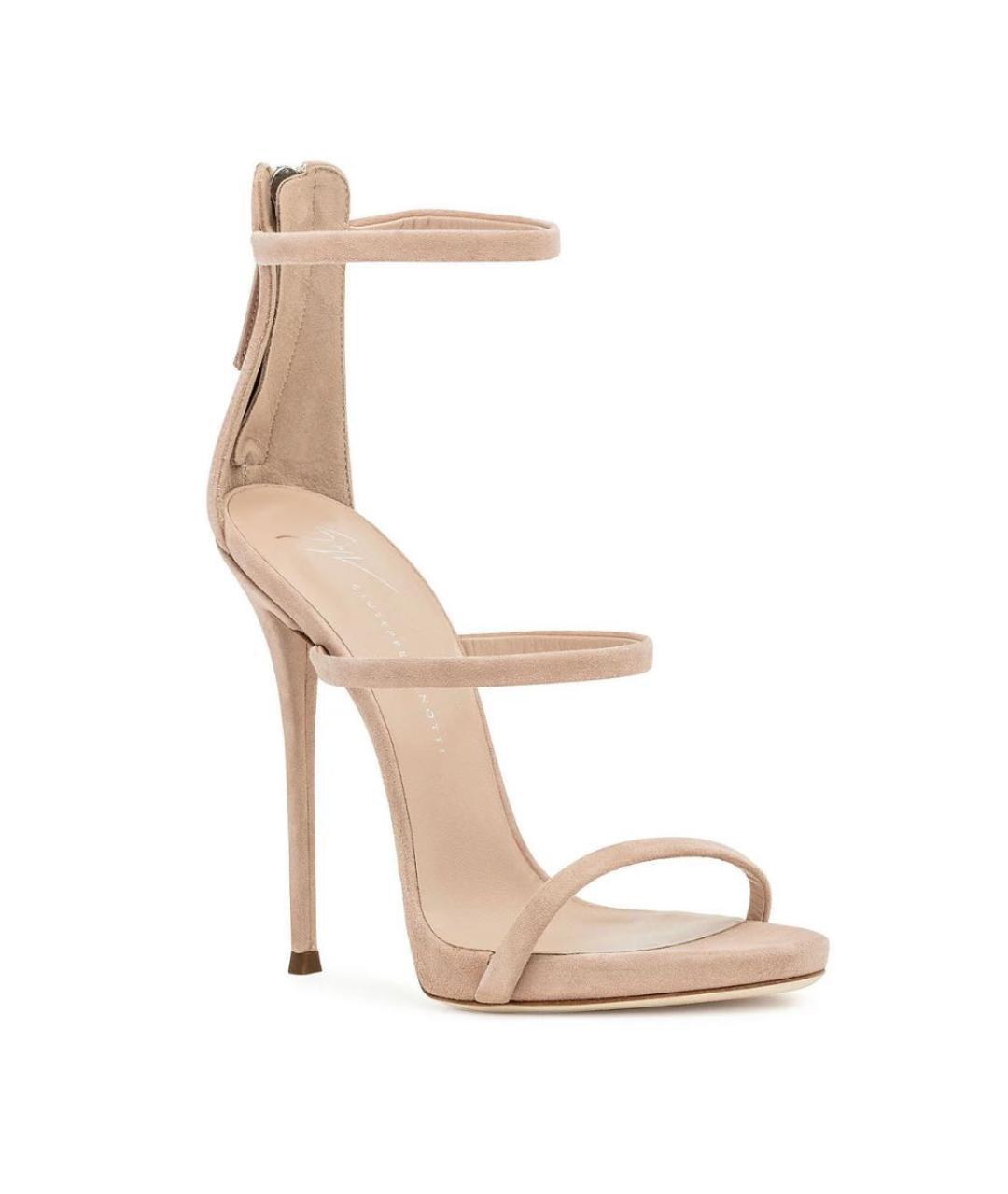 GIUSEPPE ZANOTTI DESIGN Розовые замшевые босоножки, фото 1
