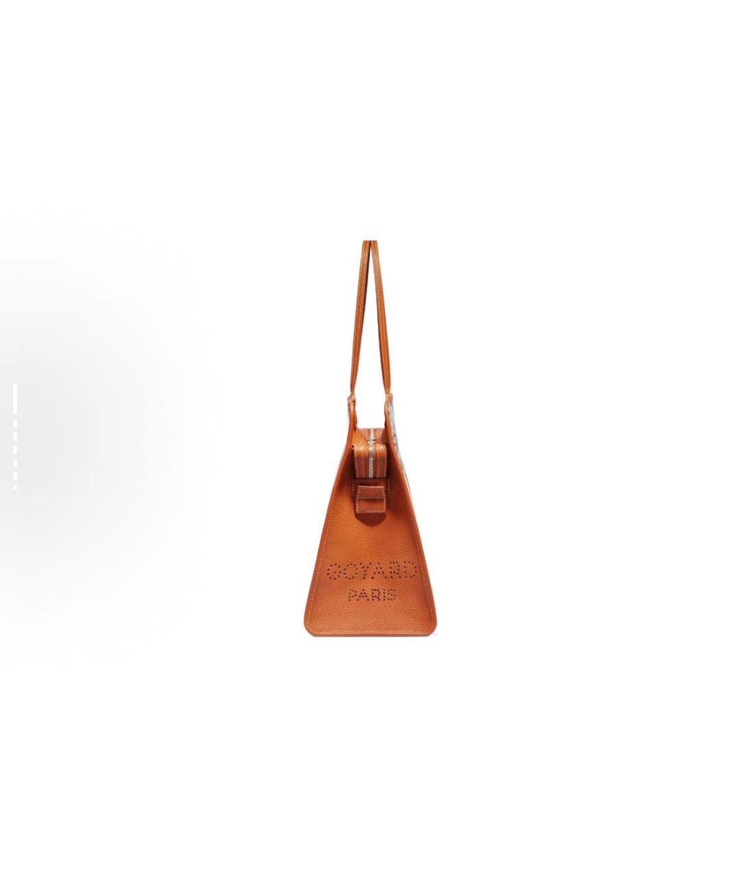 GOYARD Коричневая кожаная сумка тоут, фото 3