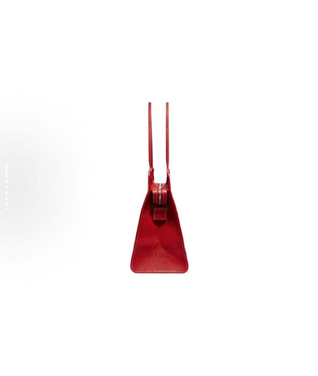 GOYARD Красная кожаная сумка тоут, фото 3