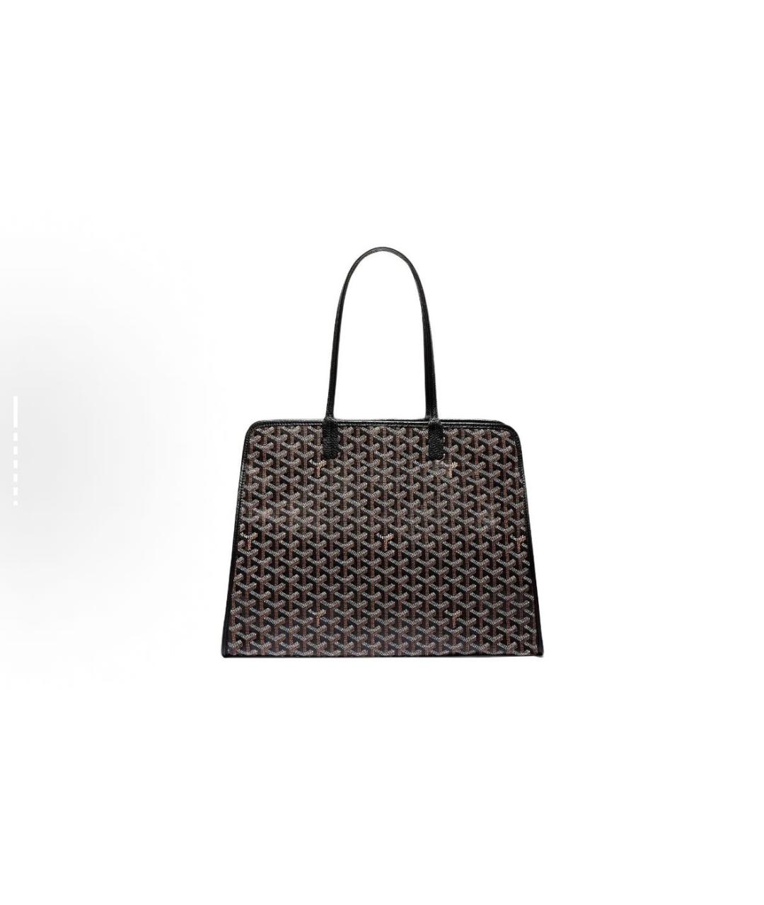 GOYARD Черная кожаная сумка тоут, фото 2