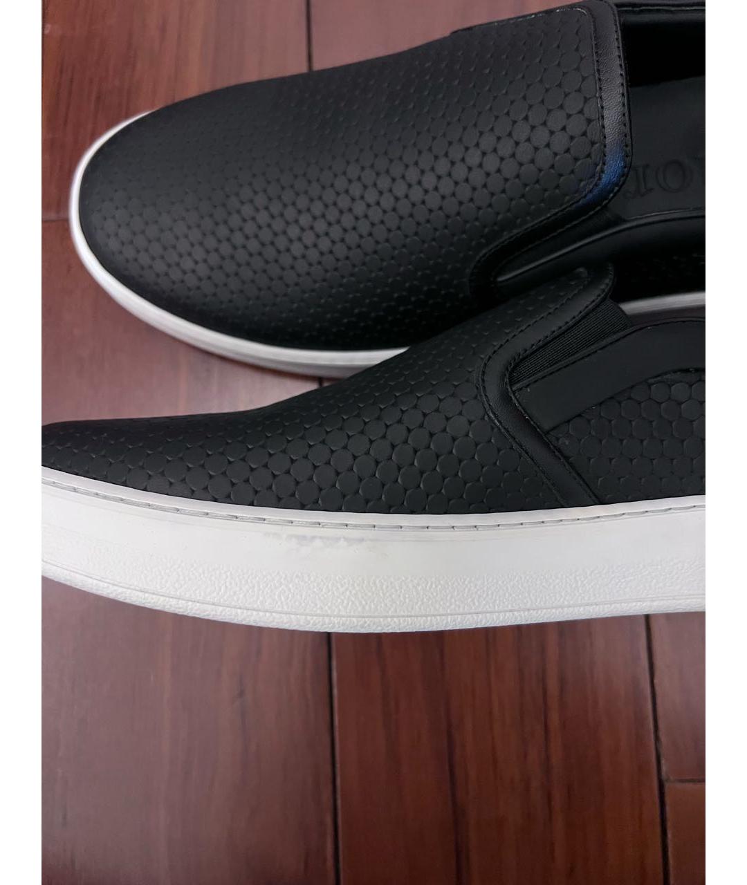 DIOR HOMME Черные кожаные слипоны, фото 6