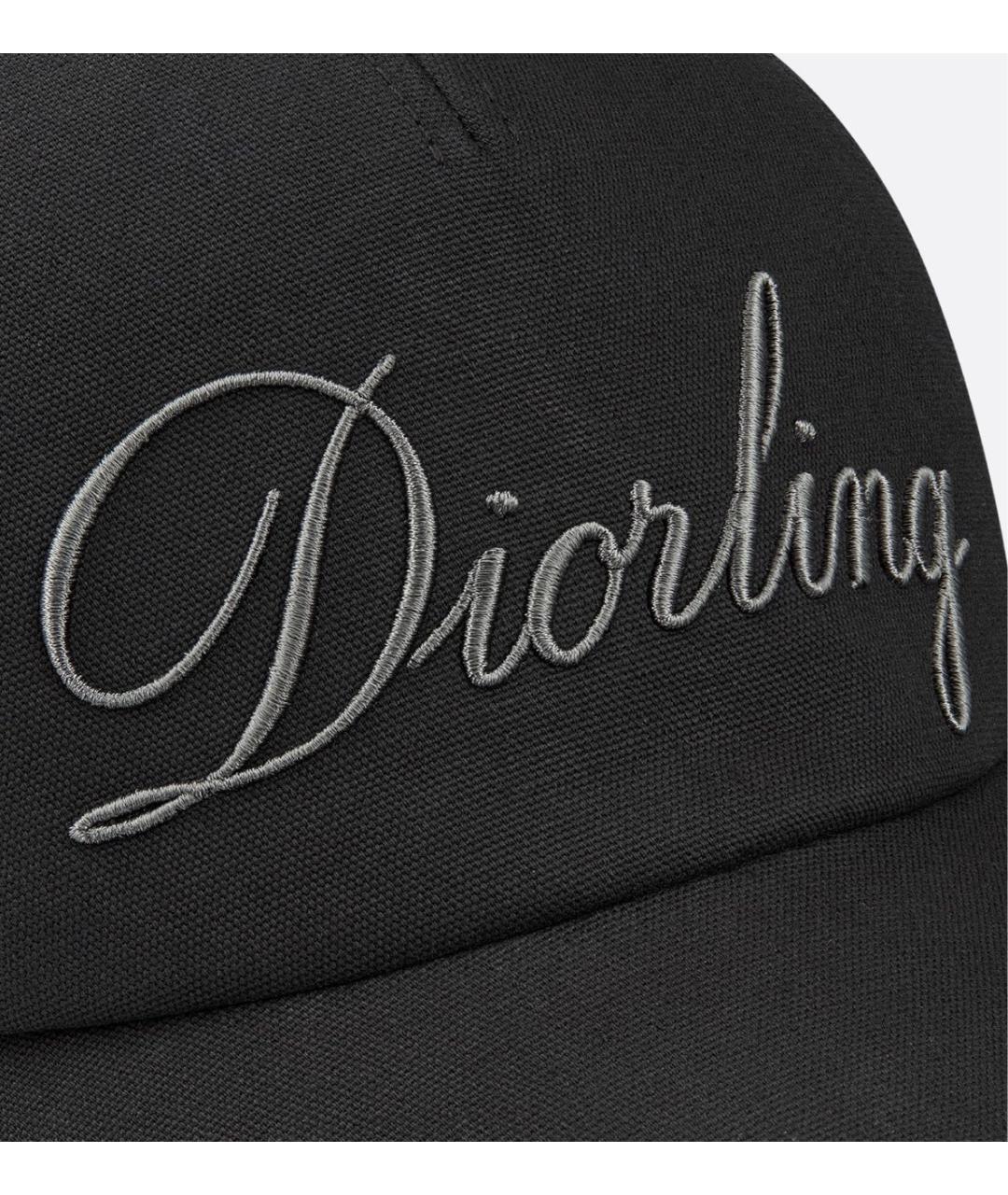 CHRISTIAN DIOR Черная хлопковая кепка/бейсболка, фото 4