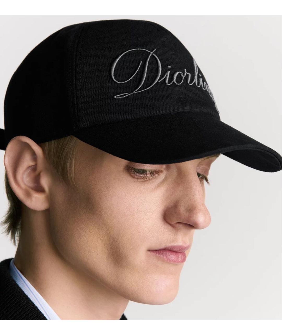 CHRISTIAN DIOR Черная хлопковая кепка/бейсболка, фото 5