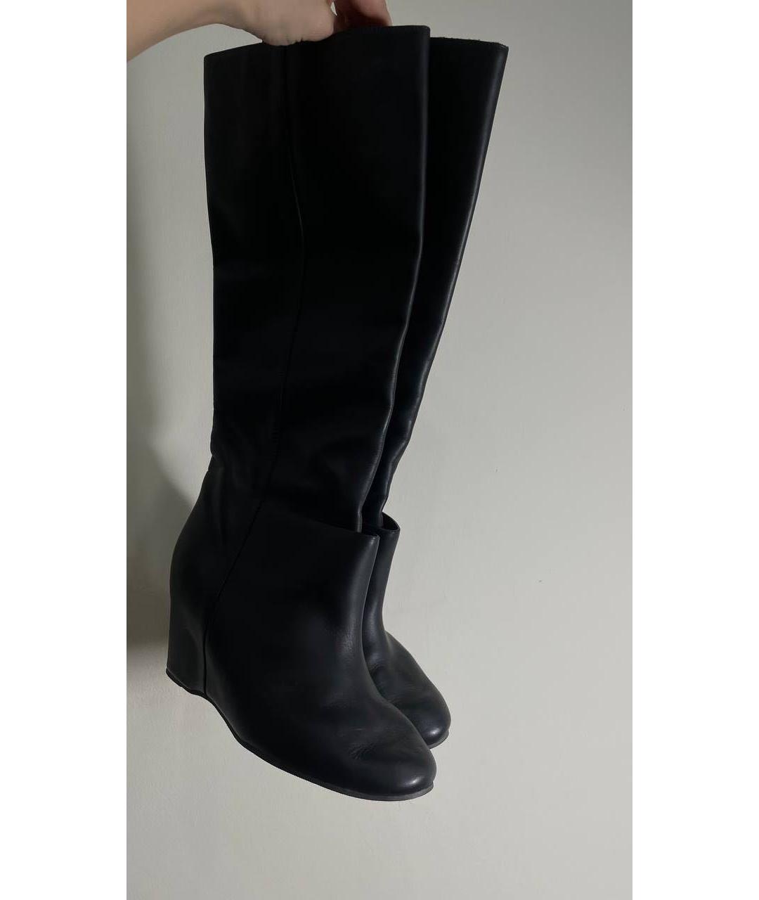 MM6 MAISON MARGIELA Черные кожаные сапоги, фото 7