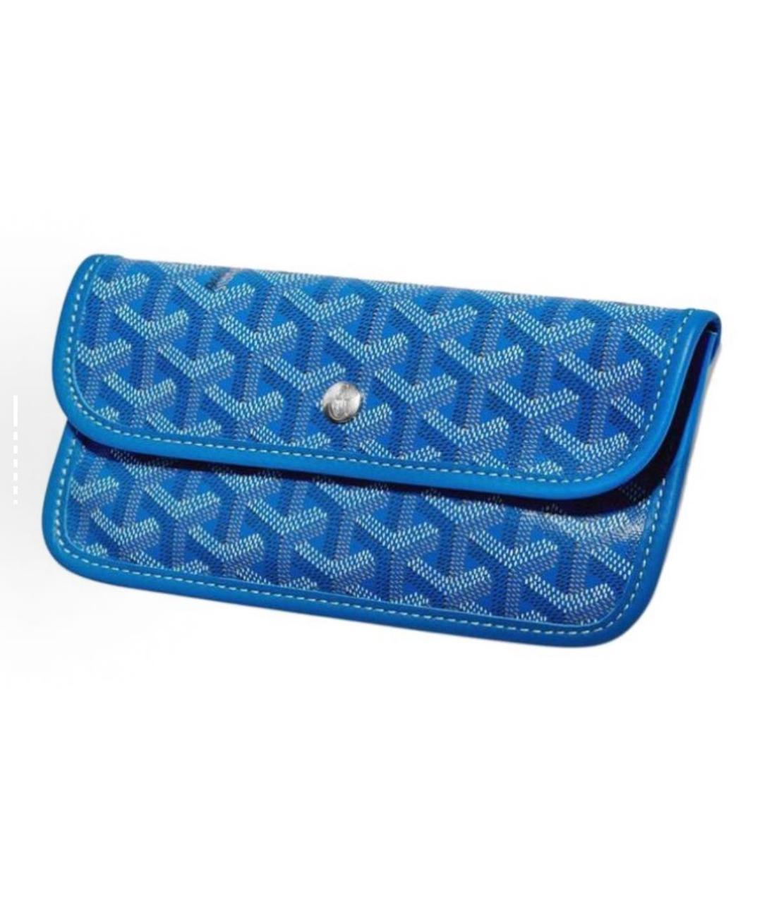 GOYARD Синяя кожаная сумка тоут, фото 4