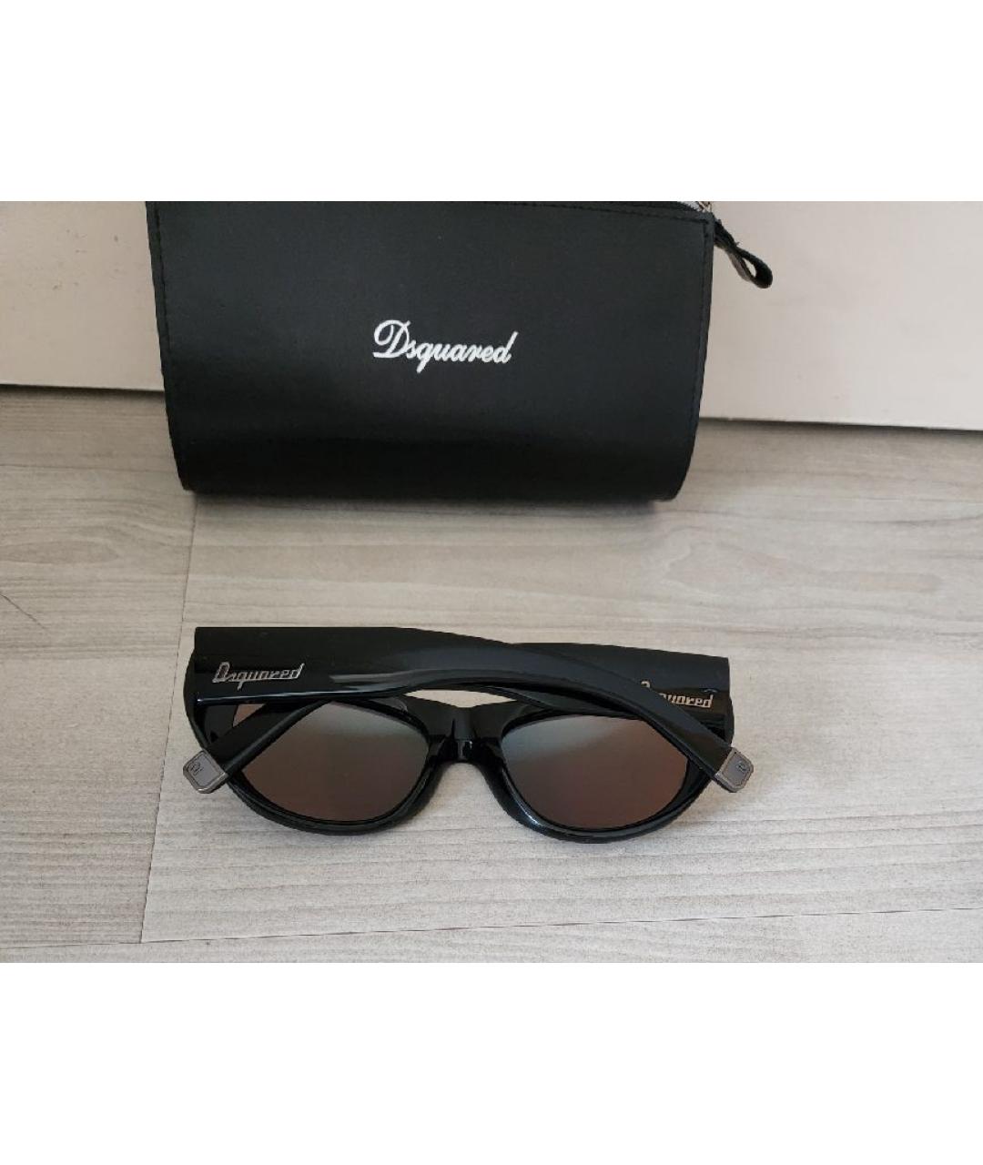 DSQUARED2 Черные пластиковые солнцезащитные очки, фото 3