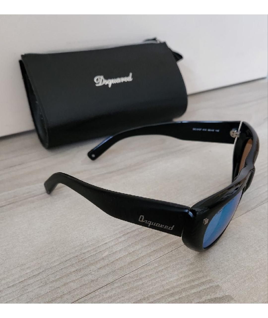 DSQUARED2 Черные пластиковые солнцезащитные очки, фото 2