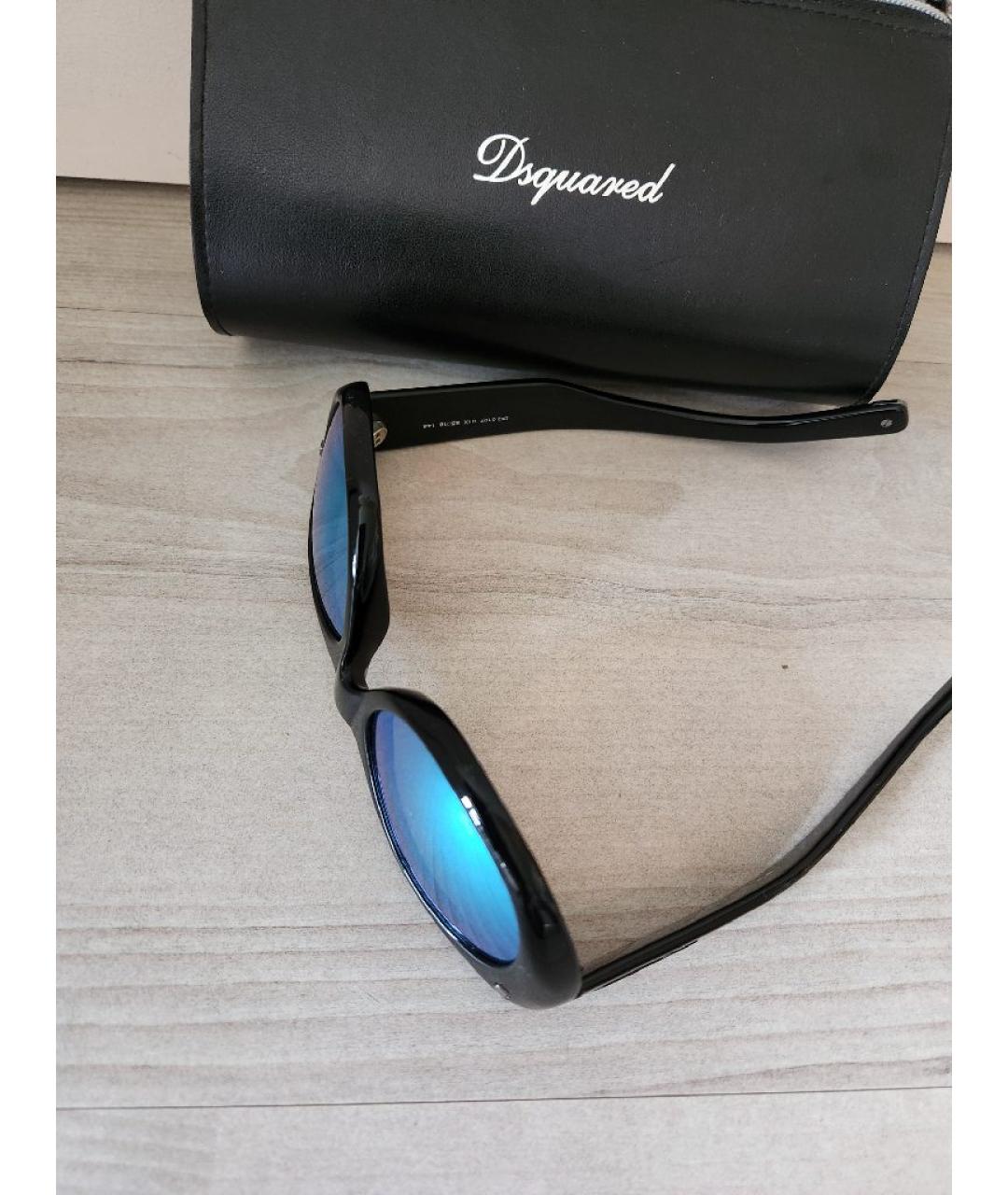 DSQUARED2 Черные пластиковые солнцезащитные очки, фото 7