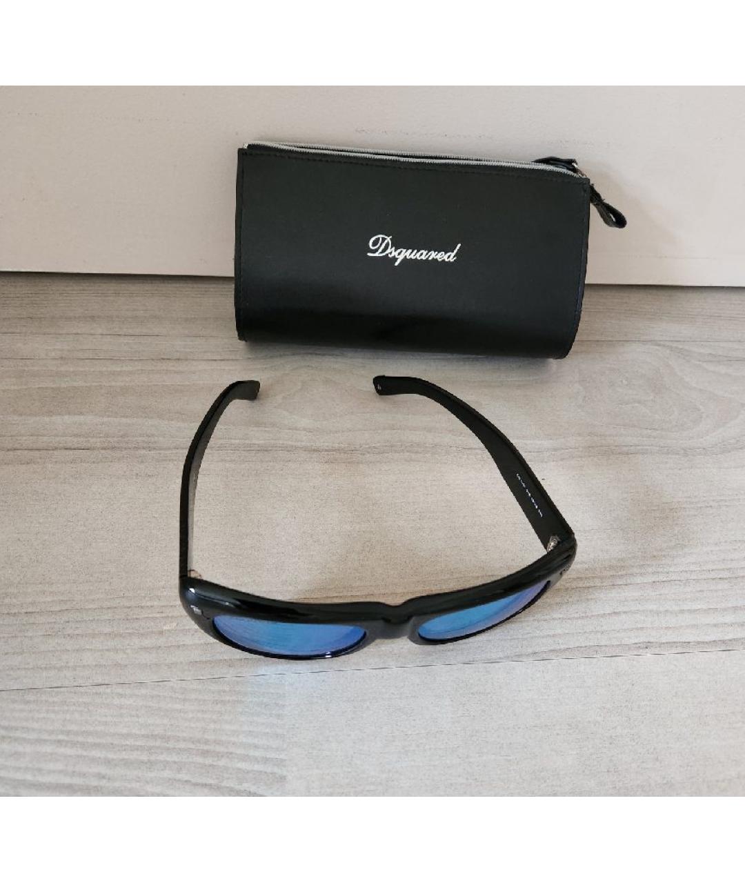 DSQUARED2 Черные пластиковые солнцезащитные очки, фото 4