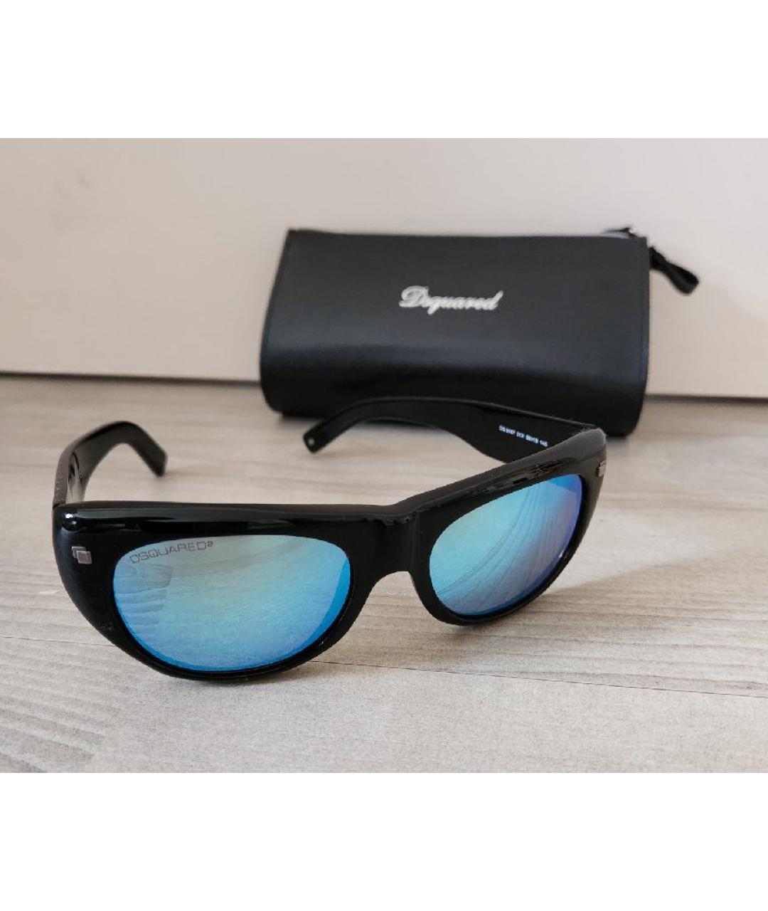 DSQUARED2 Черные пластиковые солнцезащитные очки, фото 10