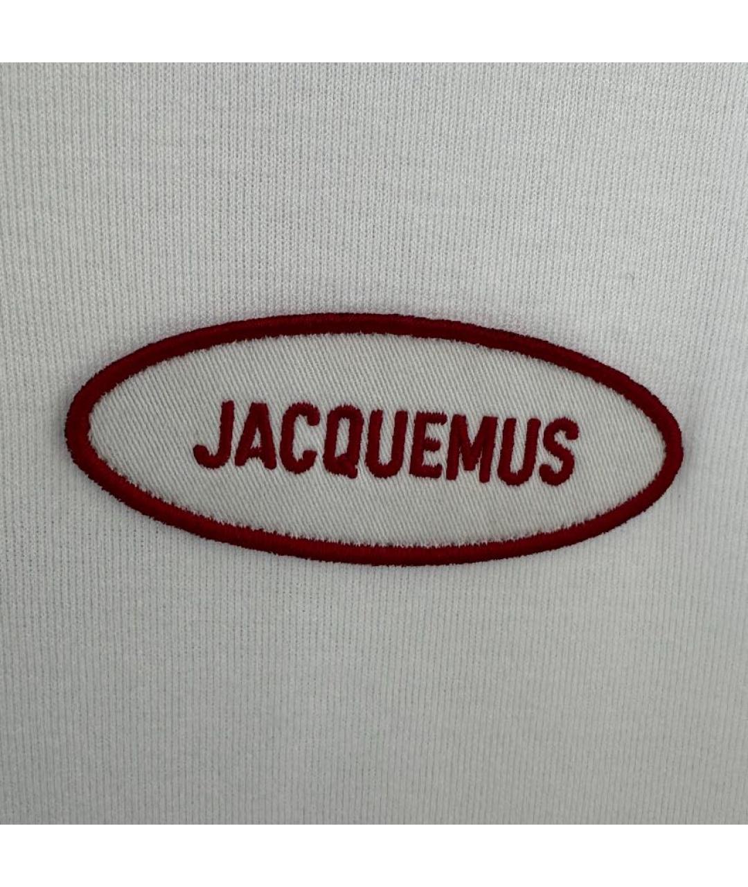 JACQUEMUS Белая хлопковая майка, фото 3