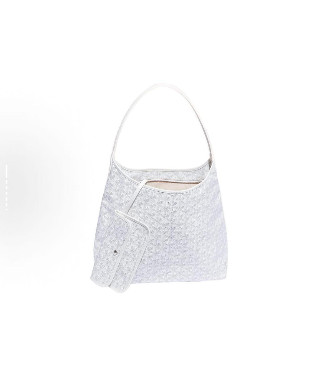 GOYARD Белая кожаная сумка тоут, фото 2
