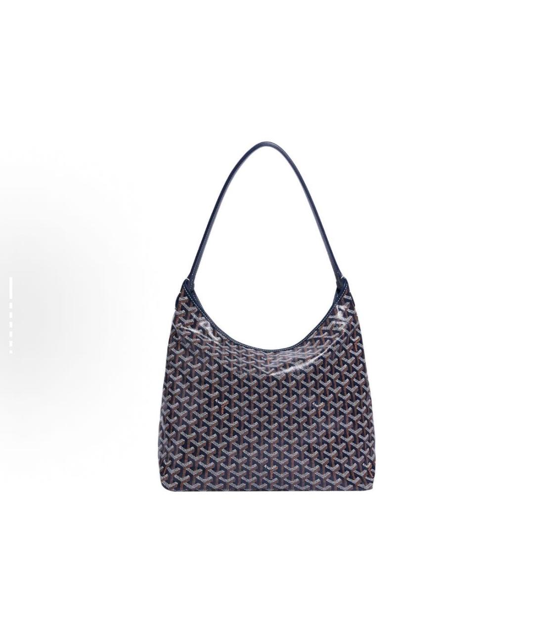 GOYARD Темно-синяя кожаная сумка тоут, фото 3