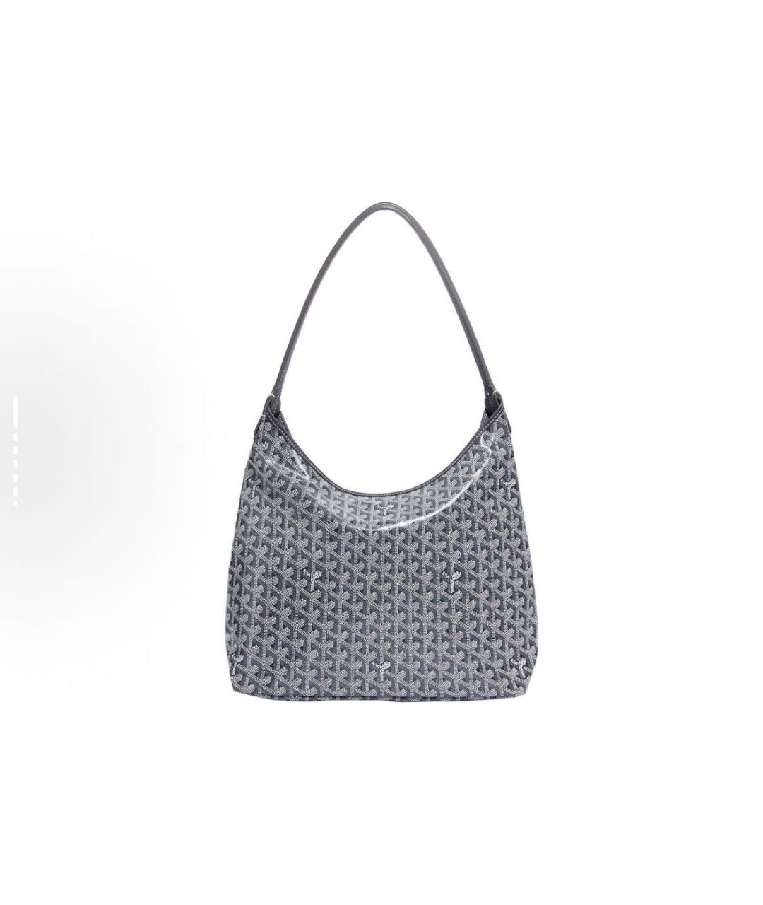 GOYARD Антрацитовая кожаная сумка тоут, фото 2