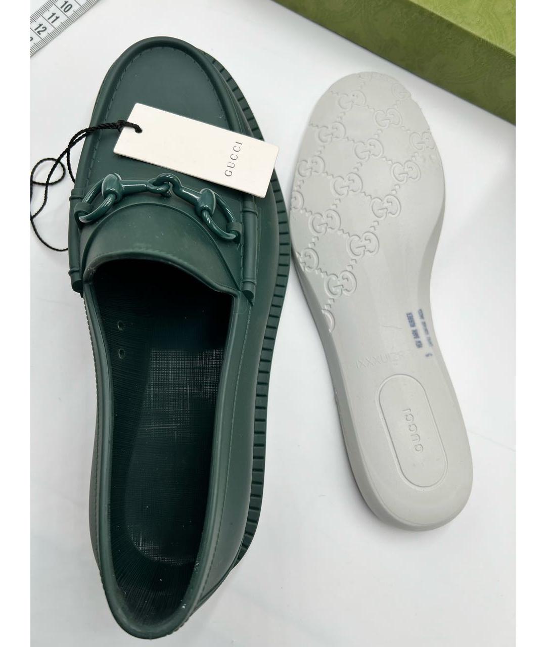 GUCCI Зеленые туфли, фото 6