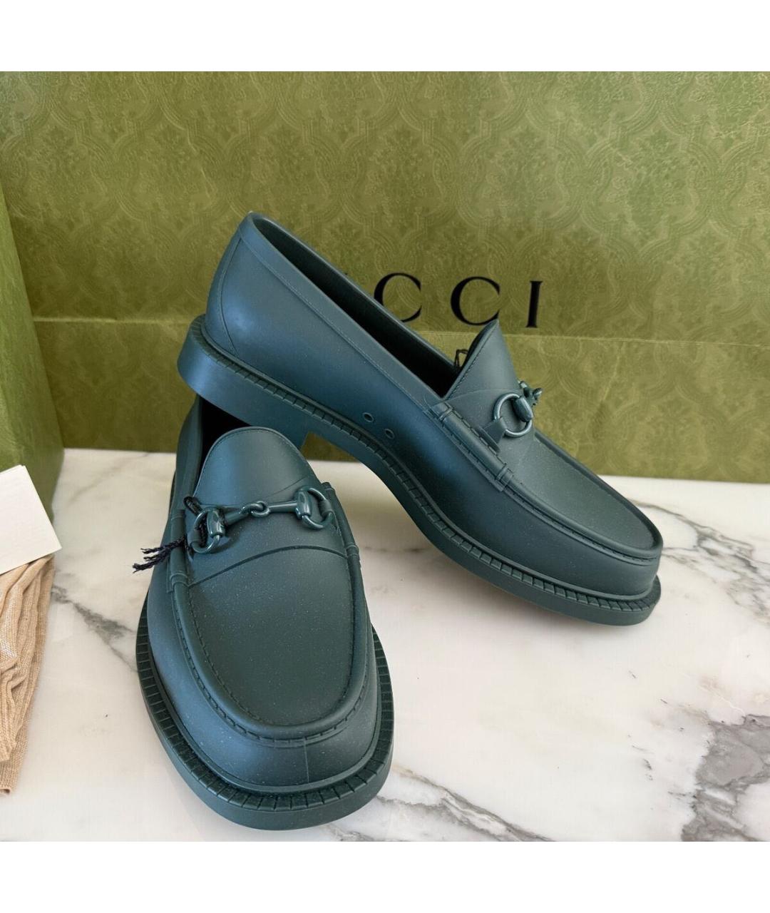 GUCCI Зеленые туфли, фото 4