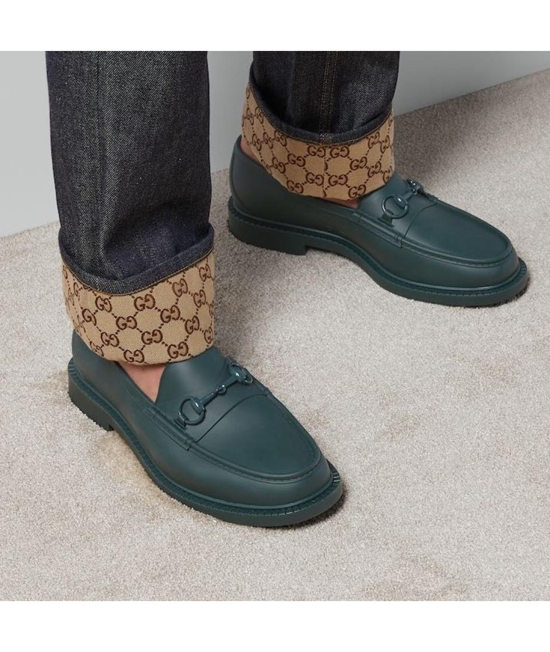 GUCCI Зеленые туфли, фото 2
