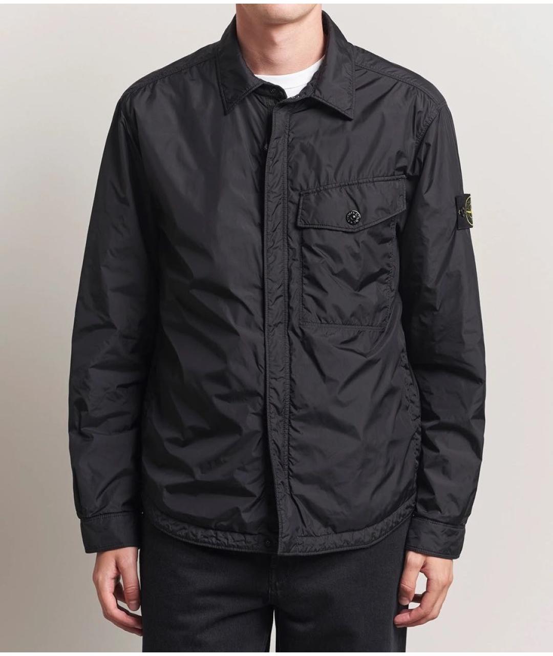 STONE ISLAND Черная куртка, фото 2