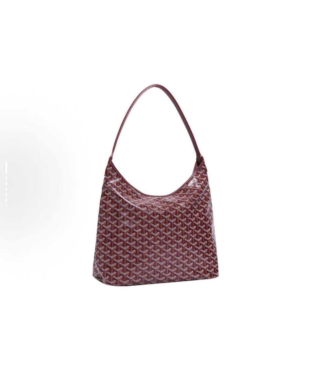 GOYARD Бордовая кожаная сумка тоут, фото 1