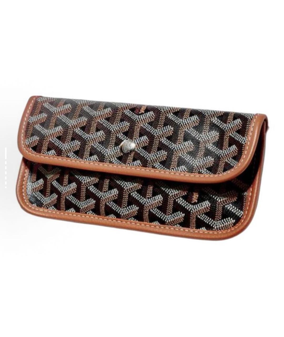 GOYARD Коричневая кожаная сумка тоут, фото 4